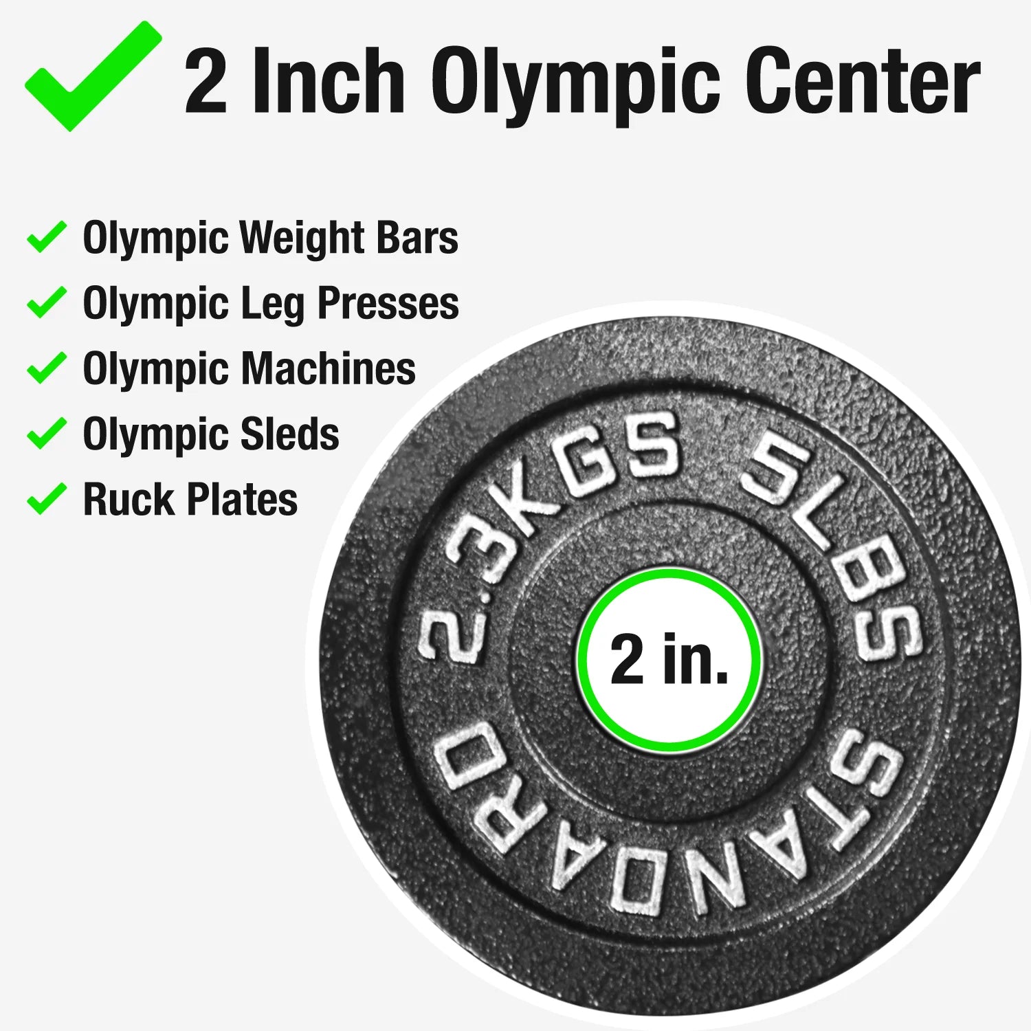 Steel Olympic Plates 175Lb Set - Olympic Standard Premium Coated 2.5Lb, 5Lb, 10Lb, 25Lb, 45Lb Pairs for Weight Lifting Powerlifting