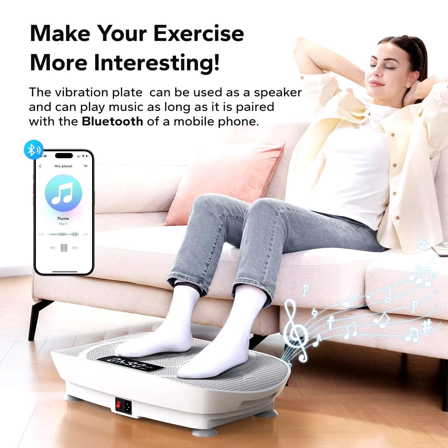 Vibration Plate Exercise Machine Whole Body Workout Power Vibrate Fitness Platform Vibration Plate Weight Loss & Shaping